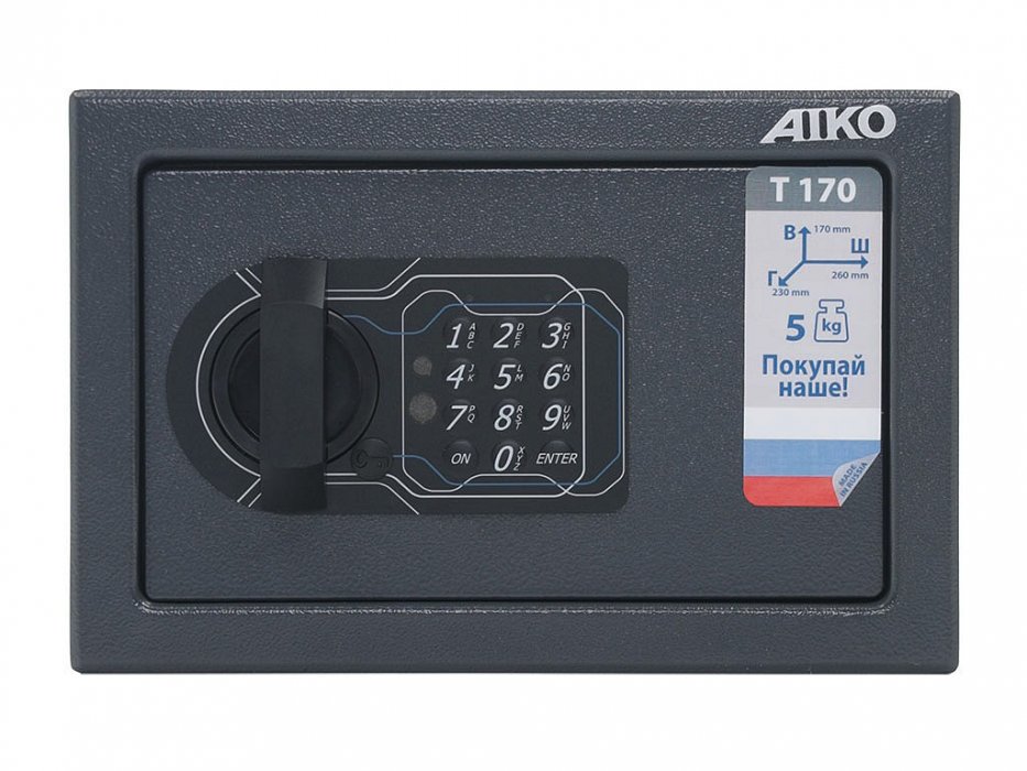 Металлический сейф AIKO Т 170 EL - вид 2